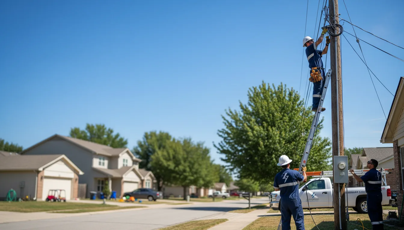 Residential electrician providing installation services in Marion, AR